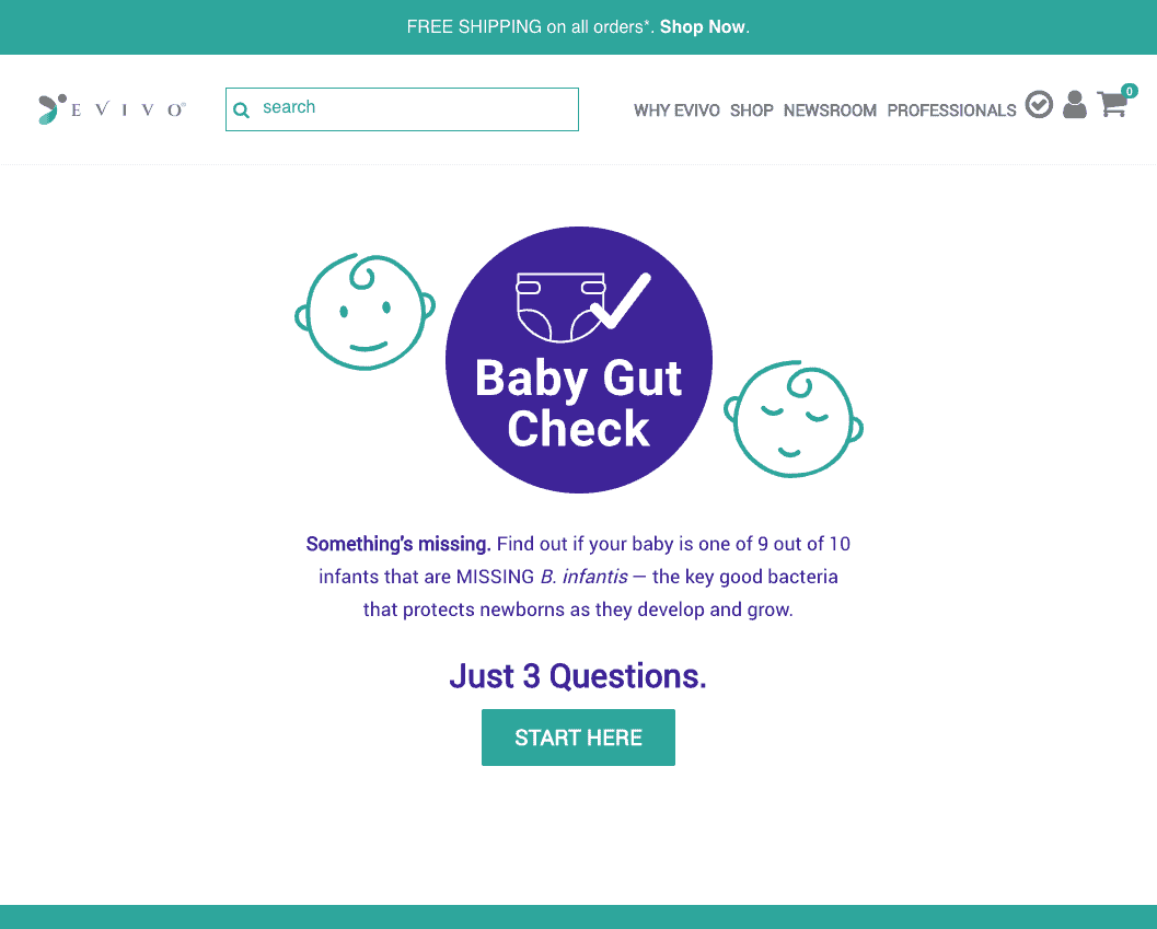 Baby Gut Check Webpage