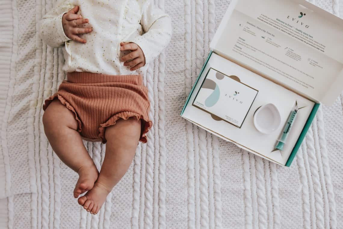 Baby Next to Evivo Probiotic Product