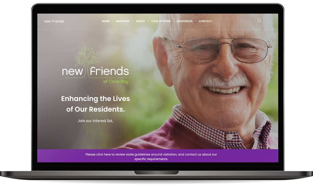 New Friends Case Study - Website for New Friends of Coos Bay